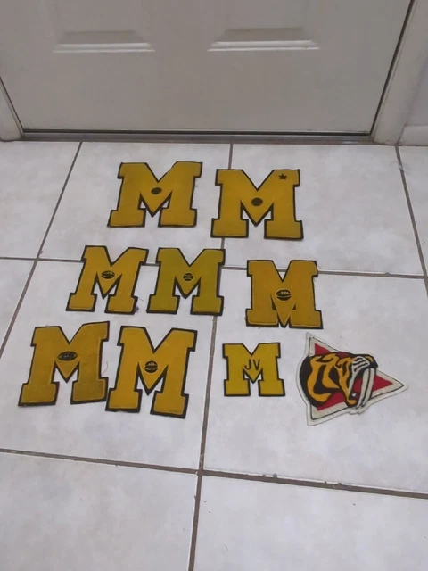 Vintage M  Letterman Letter Lot