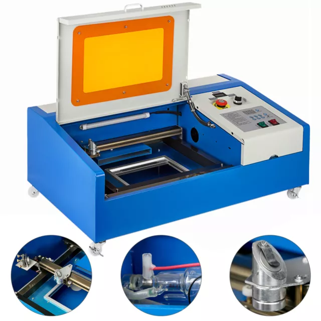 VEVOR Graveur Laser CO2 Machine de Gravure Découpe 80 W Table Travail  500x700 mm