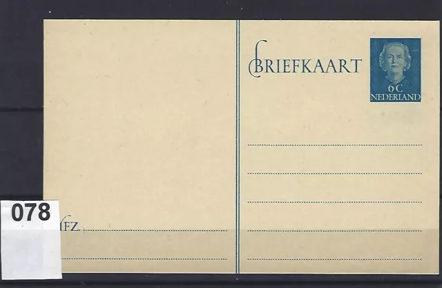 078-Niederlande, Ganzsache, Postkarte P 246, ungebraucht