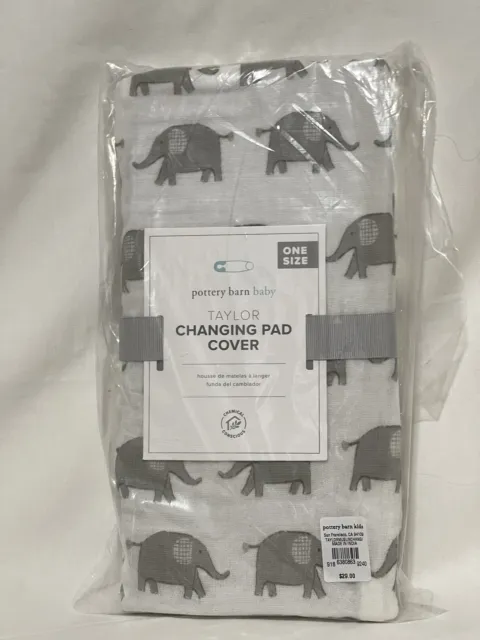 Pottery Barn Kids Baby Muslin Changing Pad Cover One Size TAYLOR NEW