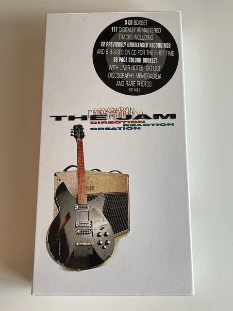 THE JAM DIRECTION Reaction Creation Box Set 5 CD 1997 Book The Jam