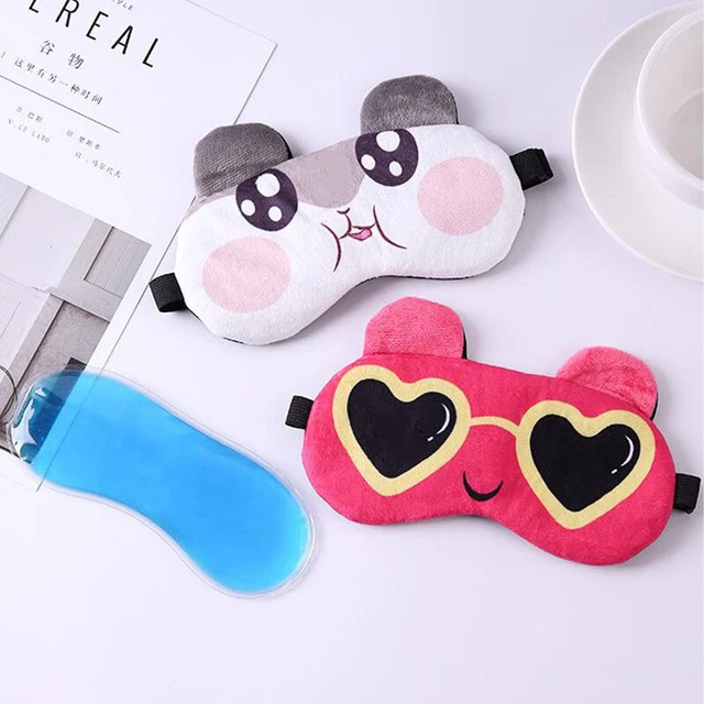 Shading Blindfold Elastic Eye Cartoon Cover Kids Adult Sleeping Animal Travel **