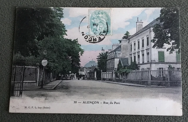 CPA. ALENÇON. 61 - Rue du Parc. 1906.
