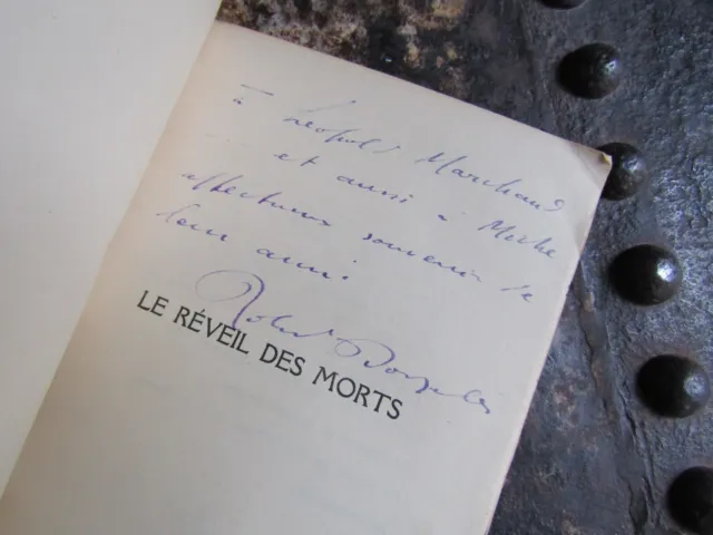 ENVOI ROLAND DORGELÈS-LE RÉVEIL DES MORTS-Relié-E.O. sur ALFA-1923-GUERRE 14-18