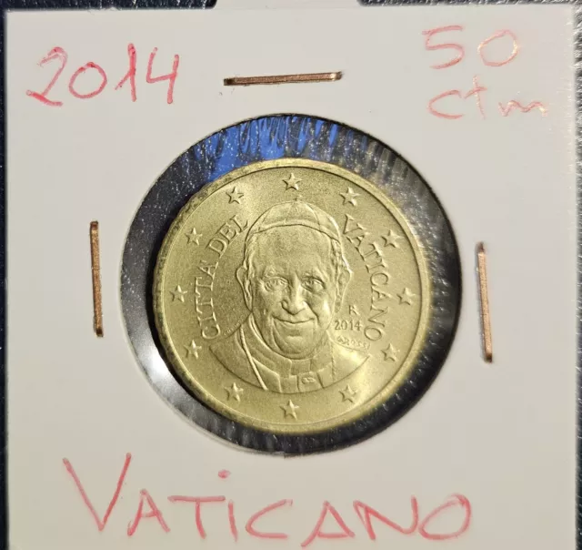 Moneda 50 Centimos Vaticano 2014