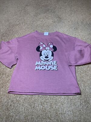 Next Girls Disney Minnie Mouse Jumper Sweatshirt Age 8