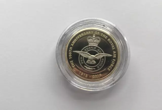 Simply Coins~ 2018 PREMIUM PROOF THE ROYAL AIR FORCE RAF TWO 2 POUND COIN 3