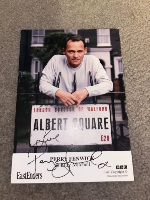 BBC EastEnders Billy Mitchell Hand Signed Cast Card Perry Fenwick Autograph Card