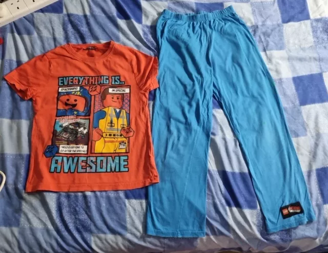 Lego Movie Pyjamas Blue & Red, Age 8-9.  Everything is Awesome