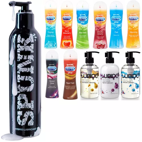 SPUNK Lube, Durex & Lubido Lube, Water Based,Silicone Anal Vaginal Sex Lubricant