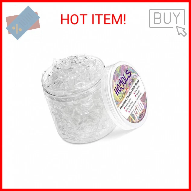 Clear Elastic Hair Rubber Bands, 1500pcs Mini Small, 1 inch