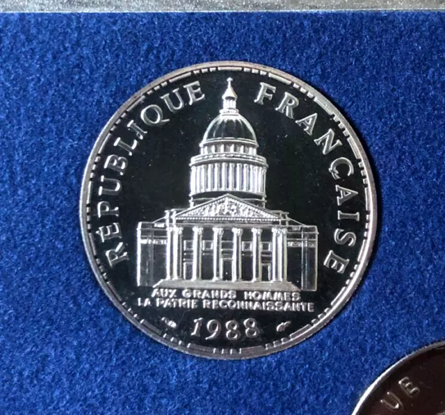 100 Francs 1988 Pantheon Fdc Sorti Du Coffret Fleur De Coin