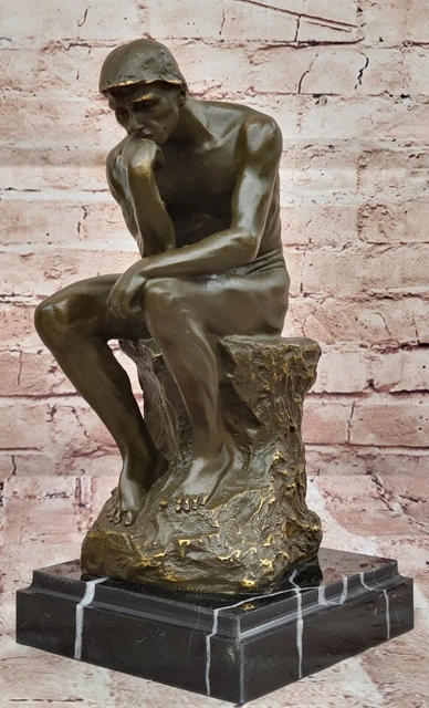 Statua Del Pensatore In Resina - Decorazione Astratta Per Casa E Ufficio, 27cm - Foto 7