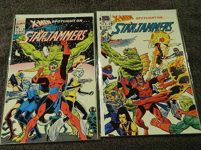 1990 MARVEL Comics X-MEN SPOTLIGHT ON  STARJAMMERS  #1-2 Complete Set TPBs VF/MT
