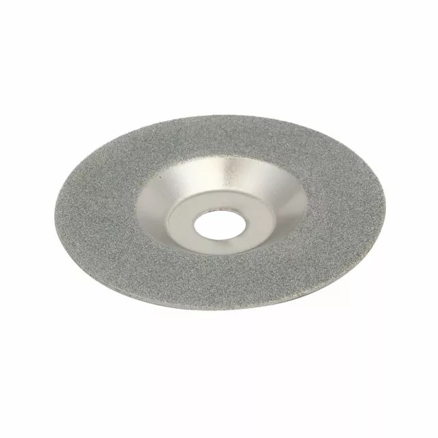 Glass Ceramic Cup Shaped Polishing Grinding Wheel Disc Silver Tone 4'' Dia