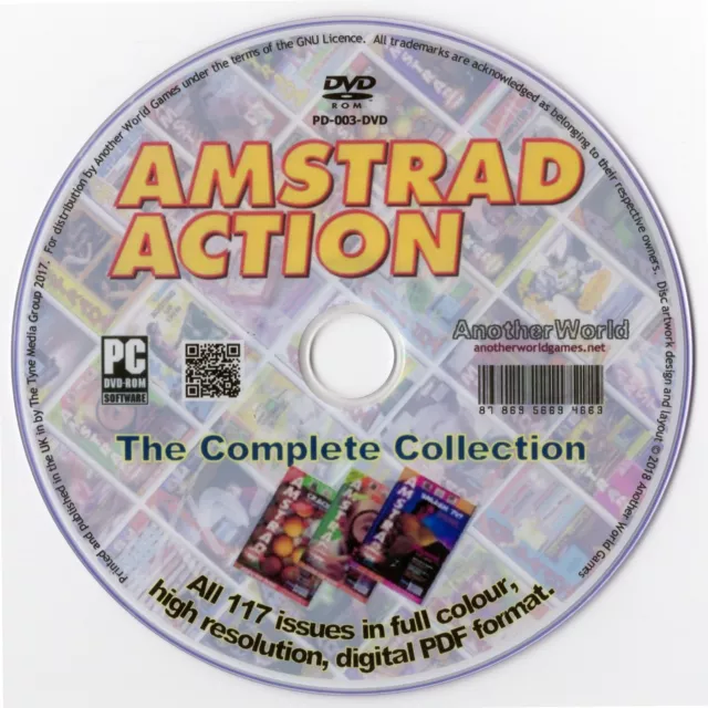 AMSTRAD ACTION Magazine Collection on Disk ALL ISSUES CPC+/464/6128/GX4000 Games