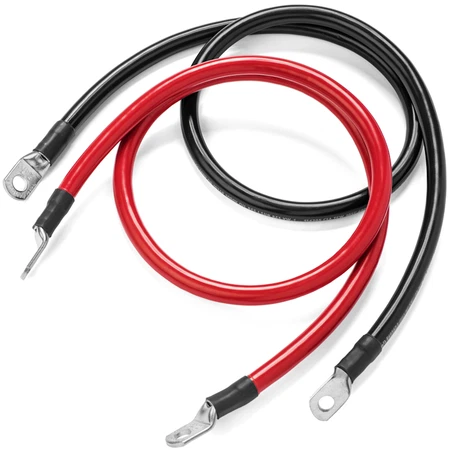 SPARTAN POWER SP-3FT1/0CBL38 3 foot 1/0 AWG Battery Cable Set with 3/8" Ring