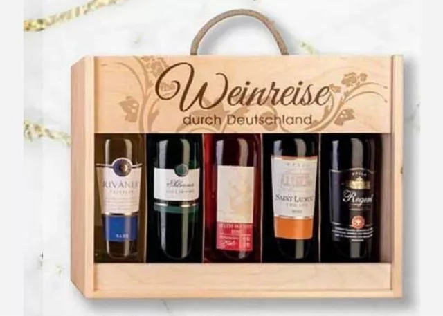 Exclusive Weinreise Durch Deutschland🍷Geschenkset aus 5 Flaschen je 250ml *NEU*