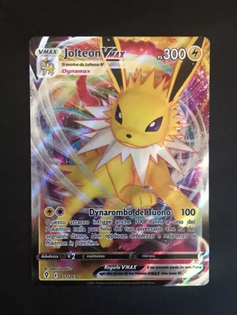 Carta Pokemon Jolteon VMAX Português 051/203 Card Original Copag - Céus em  Evolução - Pronta Entrega