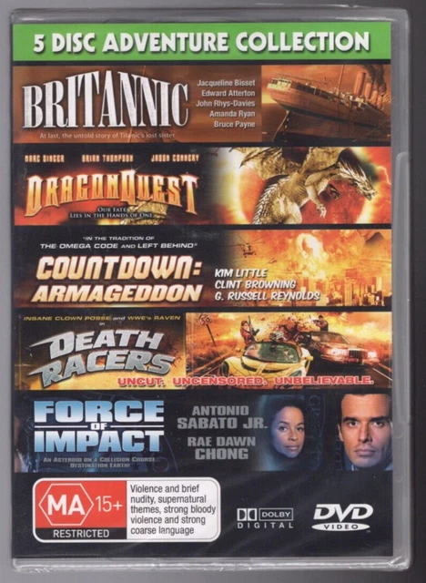 BRITANNIC/DRAGON QUEST/COUNTDOWN ARMAGEDDON/DEATH Racers/Force Of ...
