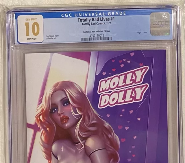 ¡Cubierta trasera Totally Rad Wars #1 baterías edición NI Shikarii! 10 gemas CGC ¡como nuevas!