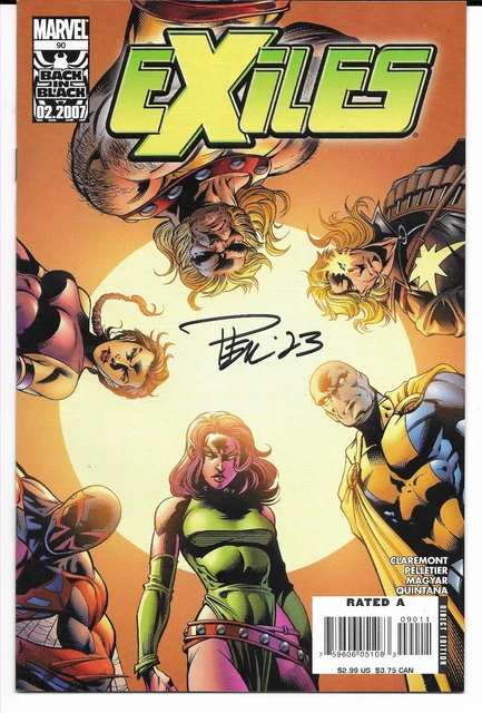 Exiles #90 SIGNED by Paul Pelletier - VF/NM - Marvel Comics - Chris Claremont