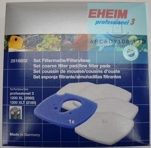 Eheim Professional 3 Filter Foam Set Carbon Fish Tank Media 2616802-1200 XL/XLT