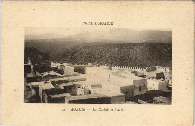CPA AK Militaire AGADIR La Casbah et Atlas MAROC (23950)