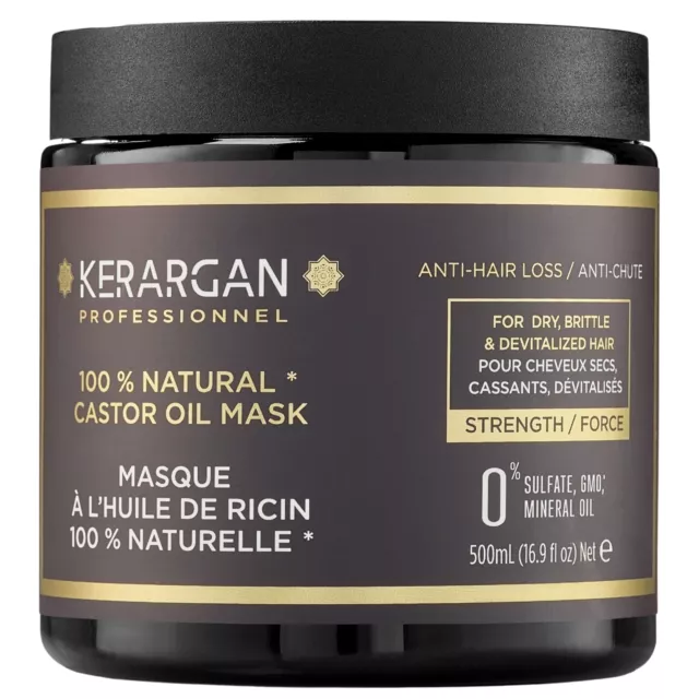 Kerargan - Masque Anti-Chute à l'Huile de Ricin - 500ml