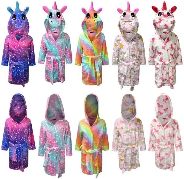 Vestito bambini bambini accappatoio con cappuccio per ragazzi unicorno regali per ragazze