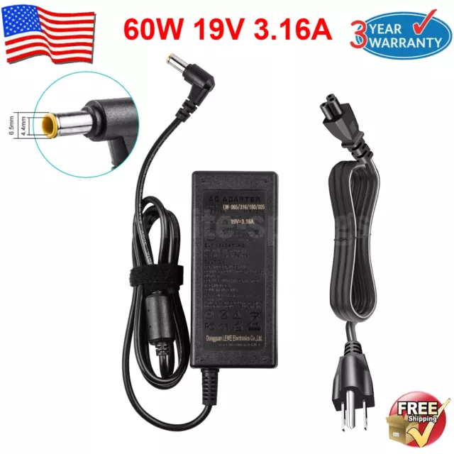 AC Adapter For Samsung 24" T24C550ND LED HD TV Monitor Power Supply Cord Charger