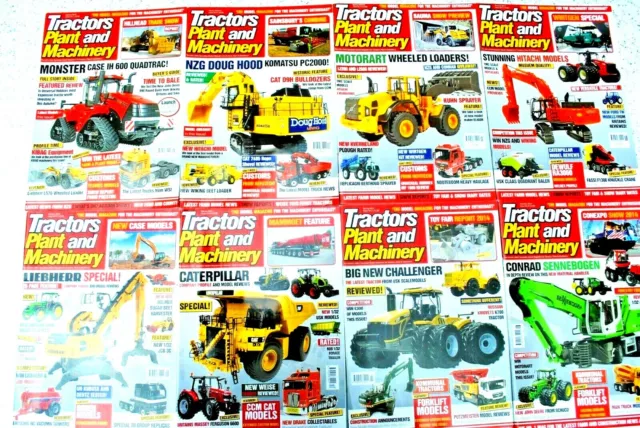 TRACTORS PLANT & MACHINERY Construction Model MAGAZINE From 2012 2013 & 2014 VGC
