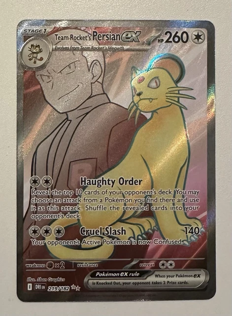 219 182 pokemon card Team Rockets Snobilikat ex Full Art 219/182 Pokemon Ewige Rivalen –  PokeDirris main image 1