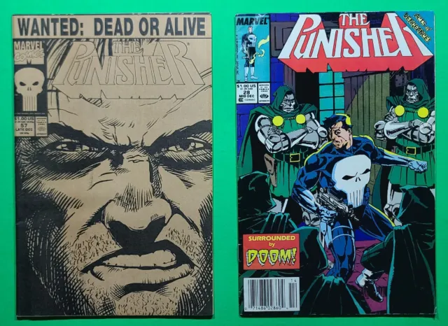 Marvel Comics Lot- The Punisher vol.2 26,27,28,42,57 newstand, #14 war journal