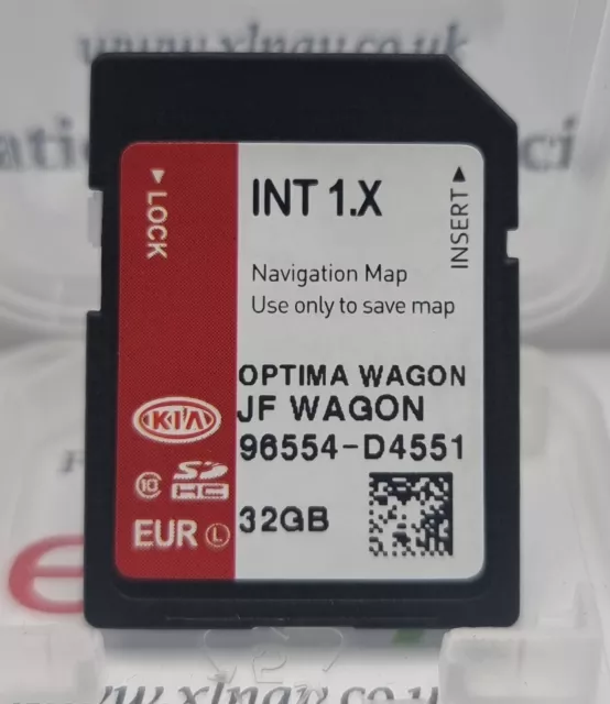 Genuine Kia Optima Satellite Navigation SAT NAV SD Card 96554 D4551 INT 1.x 32GB