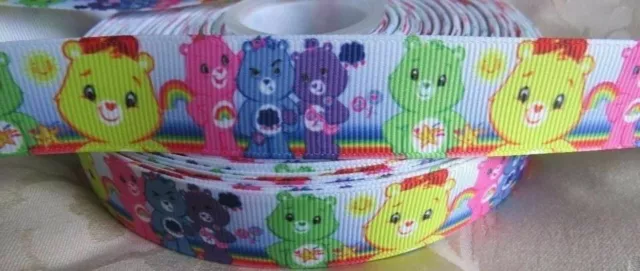 NEW Care Bears Grossgrain Ribbon 22mm - 1M,2M,3M,4M or 5M U Choose