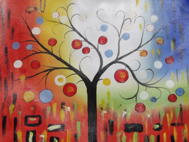 Pintura Paisaje Abstracto Oleo sobre Lienzo Arte Moderno tree of life art