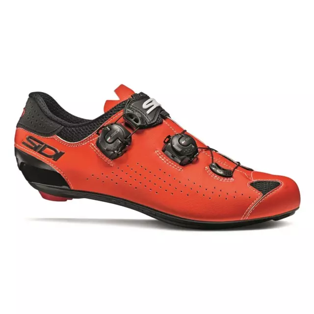 Sidi Genius 10 Scarpe Bici Strada Corsa Bicicletta Ciclismo Road Rosso Mis 43