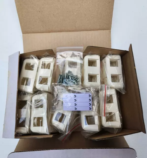 Krone Modular Jack Duel Box Surface Mount Box Of 10