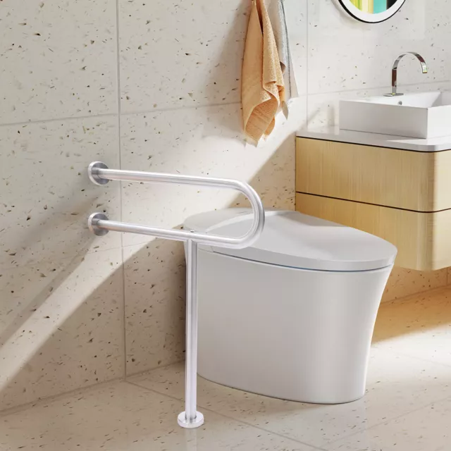WC-Handlauf Toiletten Aufstehhilfe Stützgriff Edelstahl Haltegriff Tragfähigkeit 2