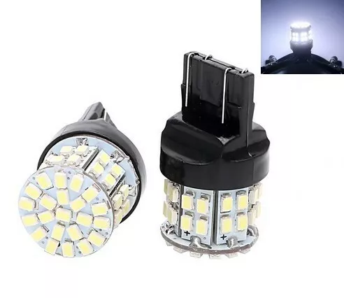 Ampoules T20 W21/5W LED 6000K Veilleuses 50SMD freins feu de recul 12V