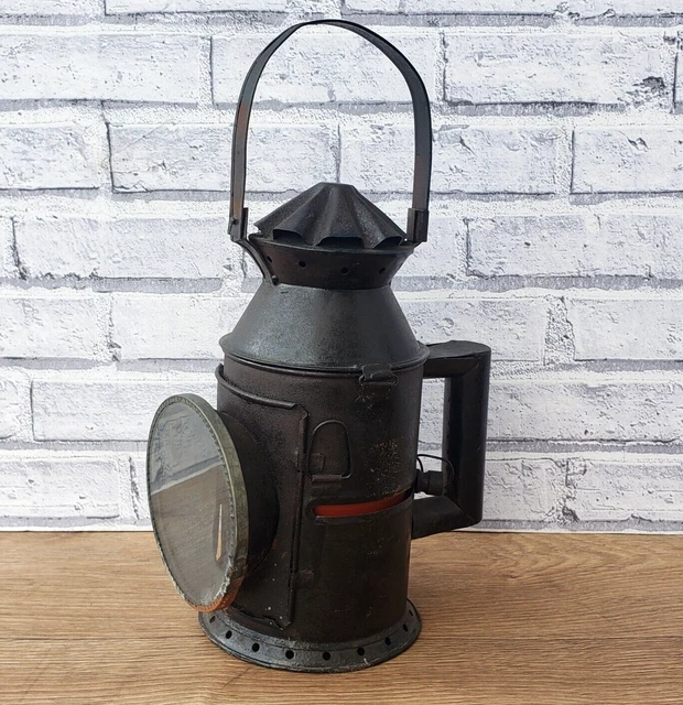 Vintage Replica Railroad Lantern Antique collectible kerosene oil Railway lamp.