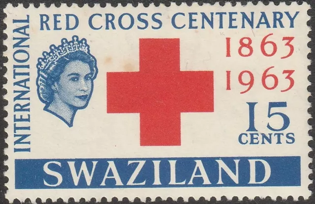 🇸🇿Swaziland 1963  Red Cross Centenary  15c stamp MNH