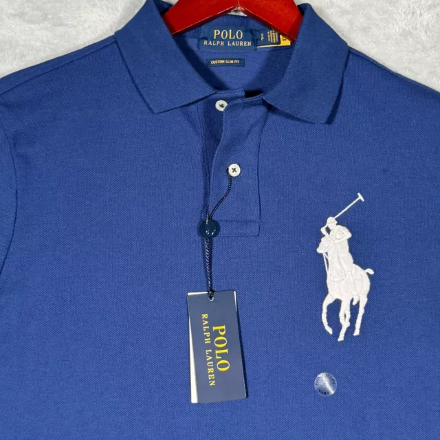 Nwt Polo Ralph Lauren Brasil Small Pony Custom Slim Fit Polo