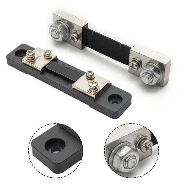 Shunt Di Corrente FL-2 DC 75mV 10A - Resistenza Per Amperometro Da Pannello