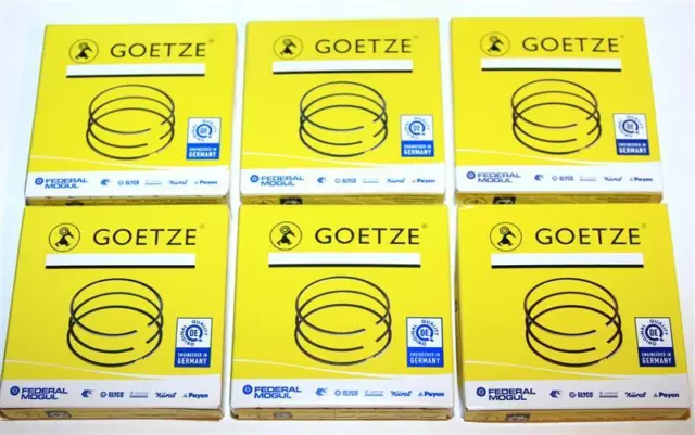 6x Kolbenringe Satz GÖTZE 81,60mm Opel 2,5l C25LET C25NE