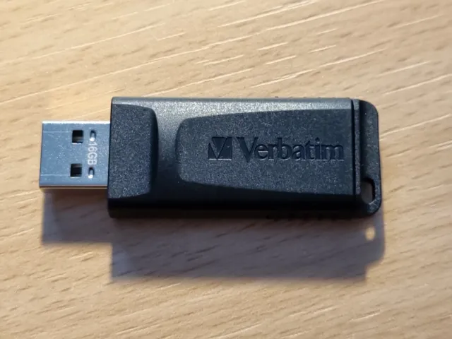 Verbatim Store n Go Slider USB 2.0 16GB Black Encrypted Drive. Secure