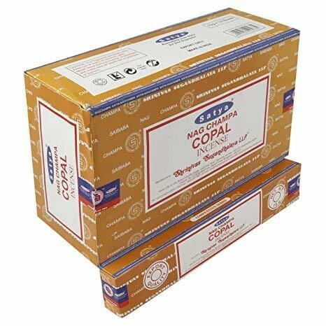 Satya Copal Incense Sticks Agarbatti 180 Grams Box 12 Pack of 15 Grams Each