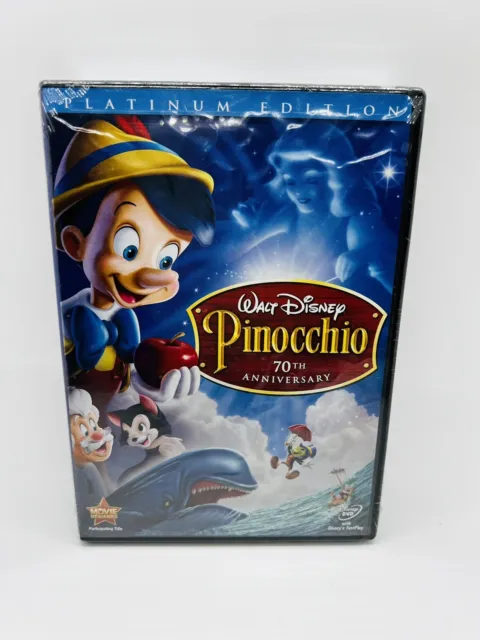 Pinocchio DVD 2009 2-Disc Set Walt Disney 70th Anniversary Platinum Edition