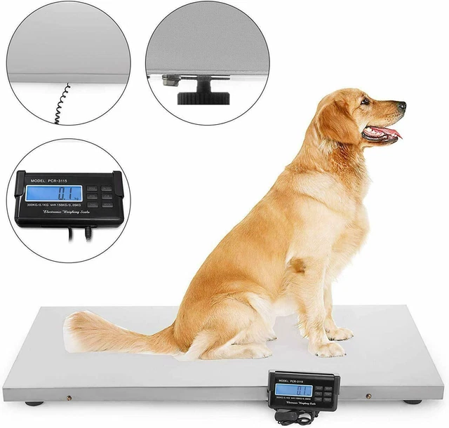 Animal Vet Pet Scale Portable Large Platform Digital Floor Scale 660Lbs Postal